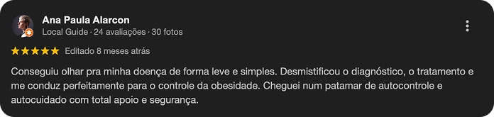 Depoimento de paciente 3